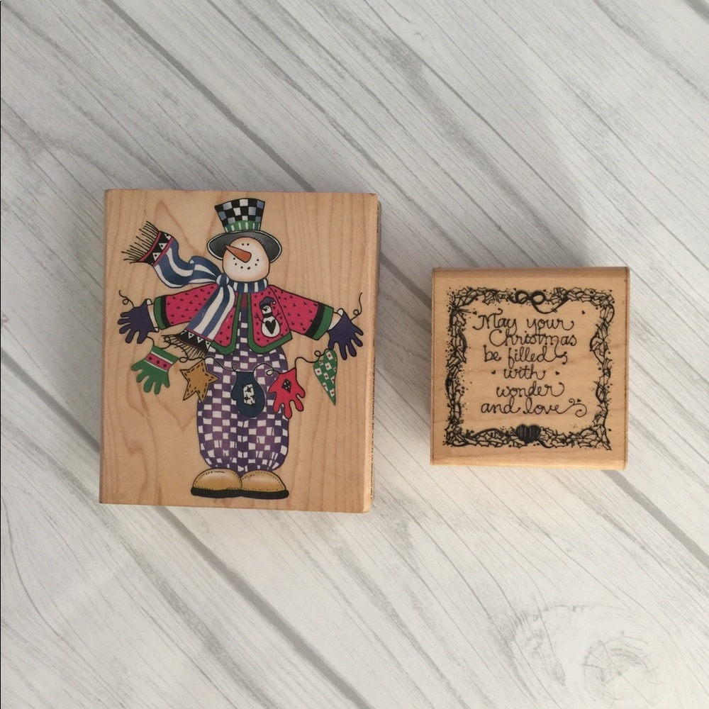 Christmas crafting stamps